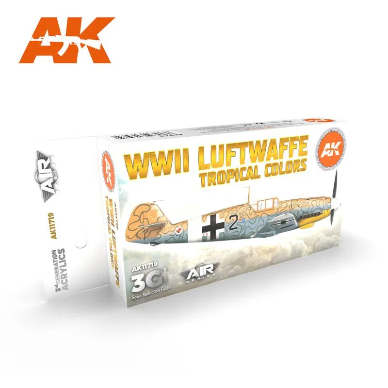 AK 11719 AIR SERIES 3G WWII LUFTWAFFE TROPICAL COLORS