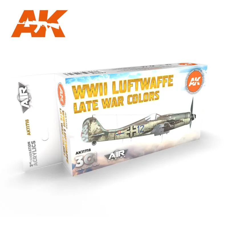 AK 11718 WWII Luftwaffe Late War Colors Set