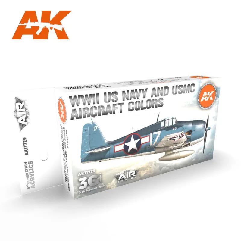  AK 11729 WWII US Navy & USMC Aircraft Colors Set