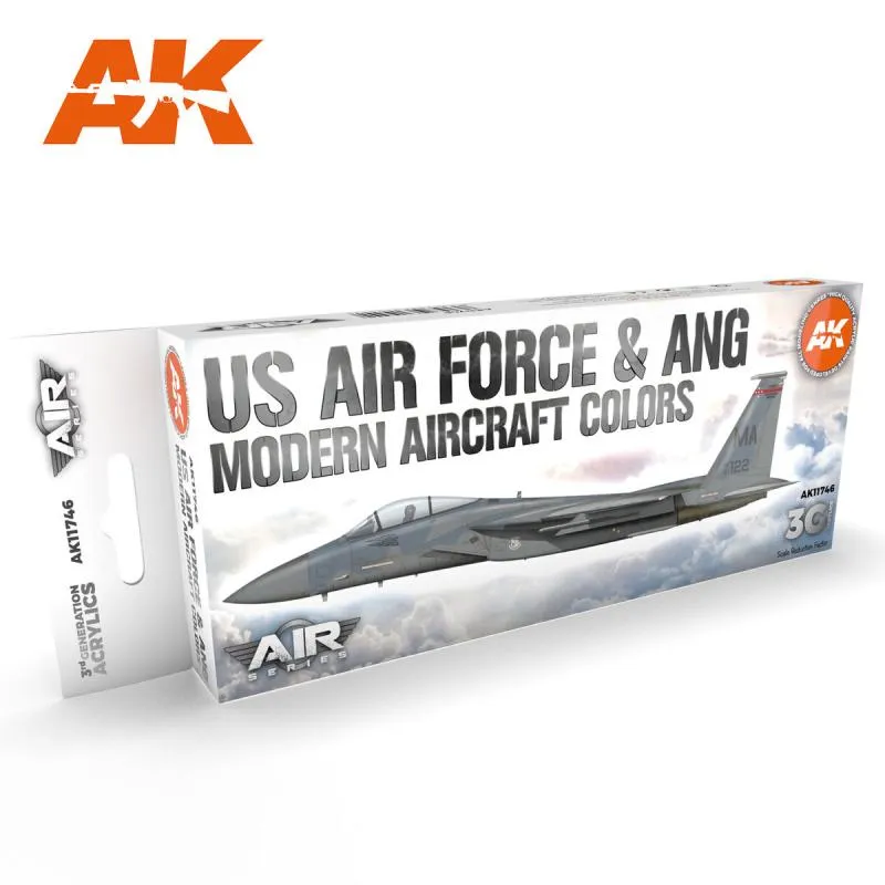 AK 11746 US Air Force & ANG Modern Aircraft Colors Set