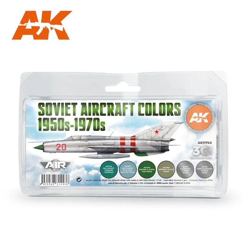 Soviet Aircraft Colors 1950s-1970s Set