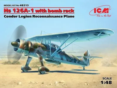 Henschel Hs-126A-1 with bomb rack Condor Legion Reconnaissance Plane
